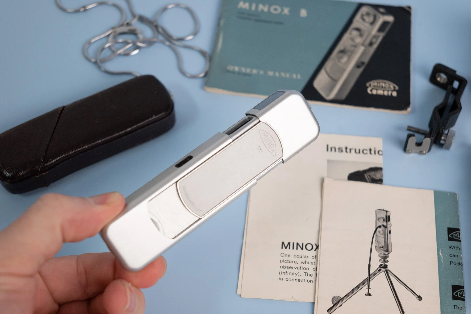 Minox B Subminiature Spy Camera with Many Accessories, Manuals